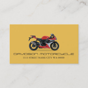 Motorcyc Auto Car Dealer Dealership Business Card