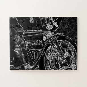 Motorcycle 1 11x14 30pc jpcn jigsaw puzzle