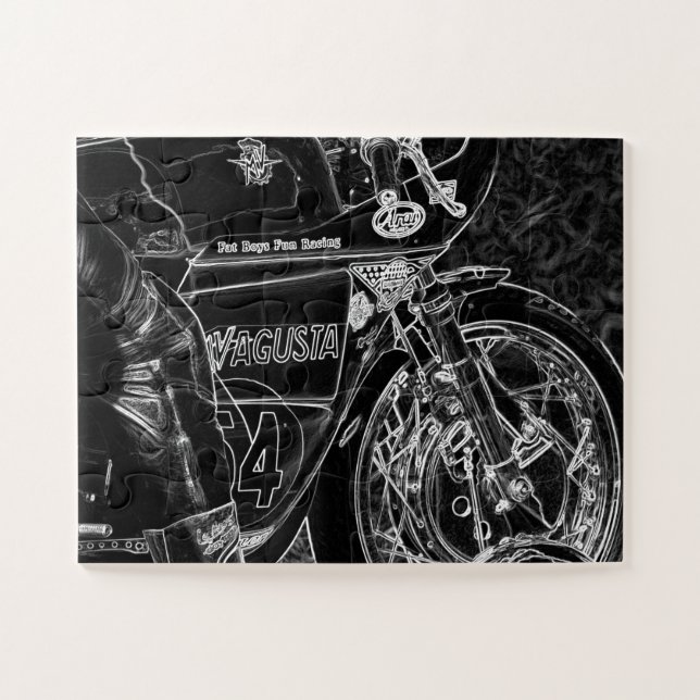 Motorcycle 1 11x14 30pc jpcn jigsaw puzzle (Horizontal)