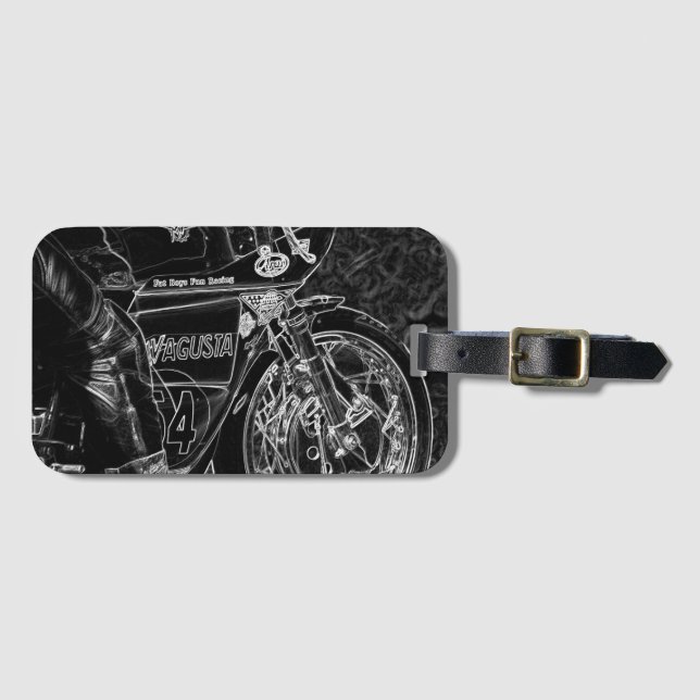 Motorcycle 1 bc ltcnm luggage tag (Front Horizontal)