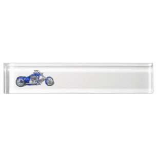 Motorcycle 1 - Blue Nameplate