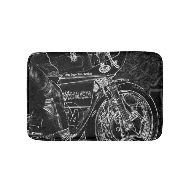 Motorcycle 1 bmcna bath mat (Front)