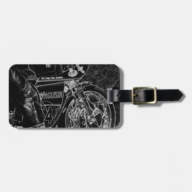 Motorcycle 1 cd ltcnm luggage tag (Front Horizontal)