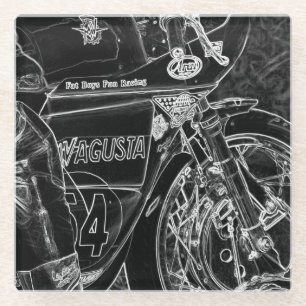 Motorcycle 1 coastercn glass coaster