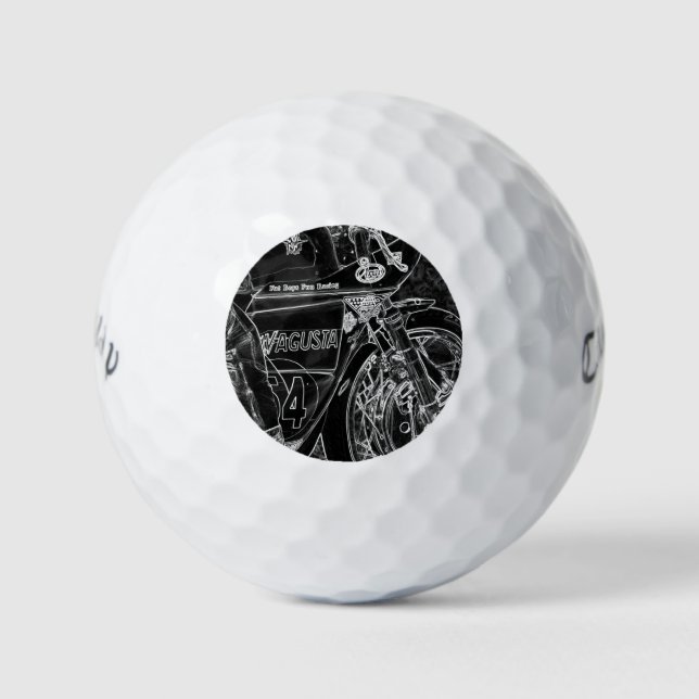 Motorcycle 1 cwb gbcna golf balls (Front)