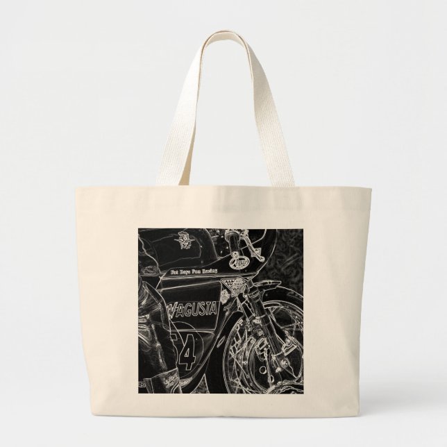 Motorcycle 1 jtcnm large tote bag (Front)