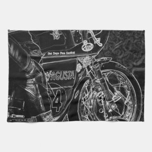Motorcycle 1 ktcnm tea towel
