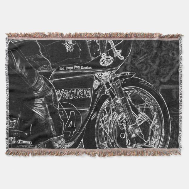 Motorcycle 1 tbcnm throw blanket (Front)