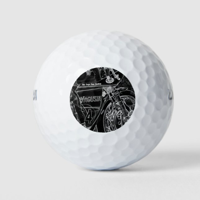 Motorcycle 1 wu gbcnm golf balls (Front)