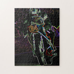 Motorcycle 2 11x14 252pc jpcnm jigsaw puzzle