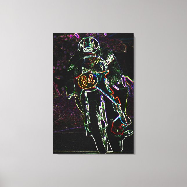 Motorcycle 2 24x36 (60x90cm) waccnm canvas print (Front)
