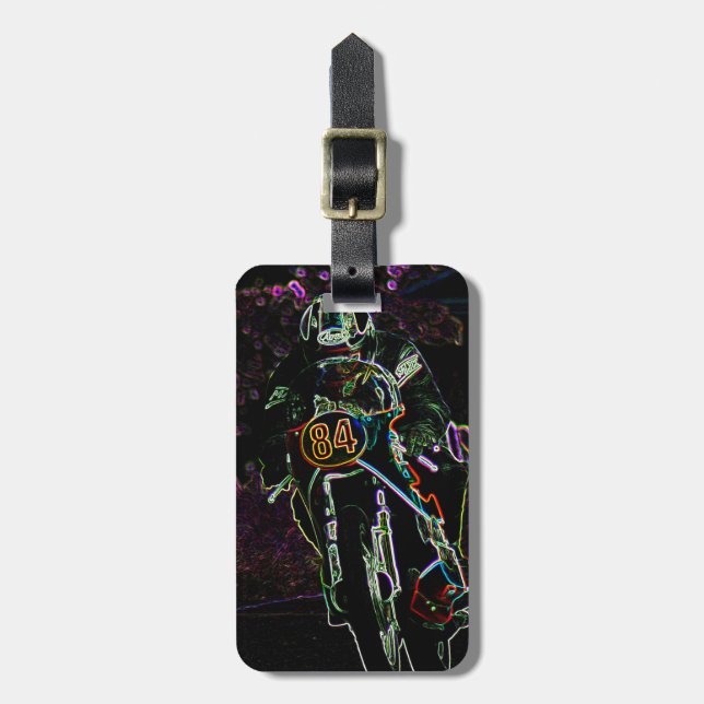 Motorcycle 2 cd ltcna luggage tag (Front Vertical)