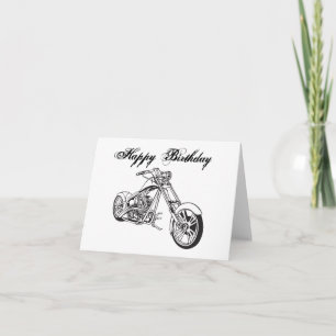 Motorcycle..2, Happy Birthday Card