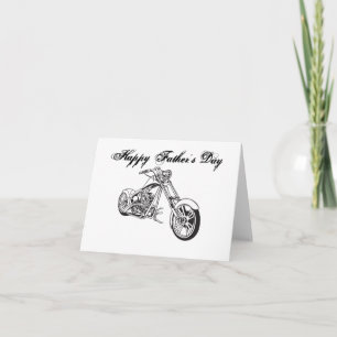 Motorcycle..2, Happy Father's Day Card