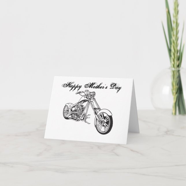 Motorcycle..2, Happy Mother's Day Card (Front)