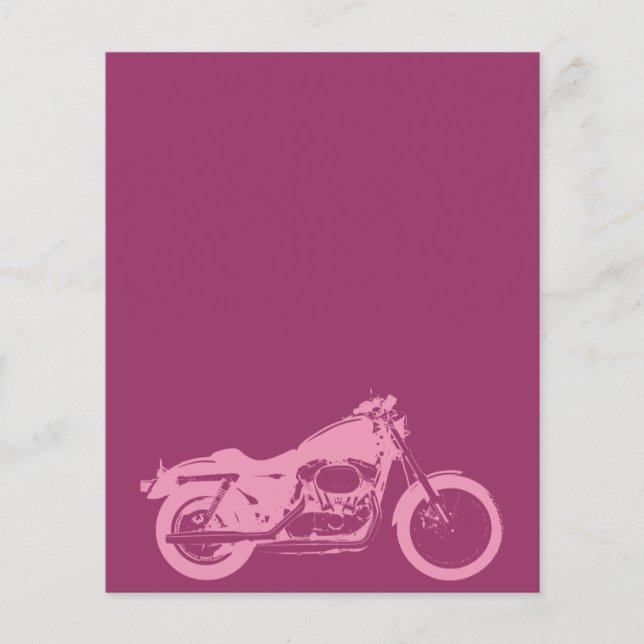 motorcycle-309413  motorcycle pink bike motorbike flyer (Front)