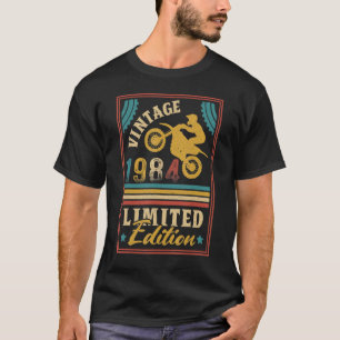 Motorcycle 38th Birthday Men Vintage 1984 Biker Mo T-Shirt