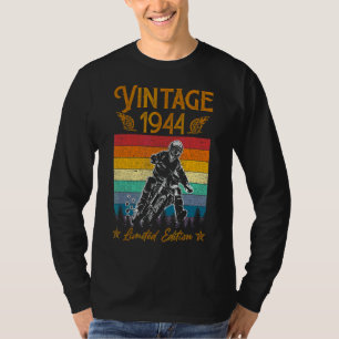 Motorcycle 78th Birthday Men Vintage 1944 Biker Mo T-Shirt
