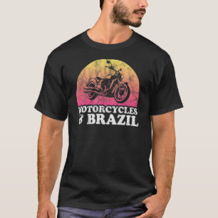 Motorcycle and Brazil Motorcycles T-Shirt