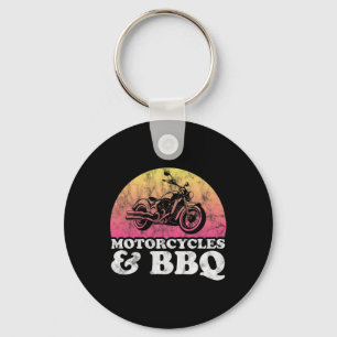 Motorcycle And Byrbecue Motorcycles And Bbq Key Ring