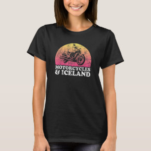 Motorcycle and Iceland Motorcycles T-Shirt