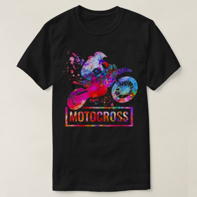 Motorcycle and Motocross  T-Shirt (Design Front)