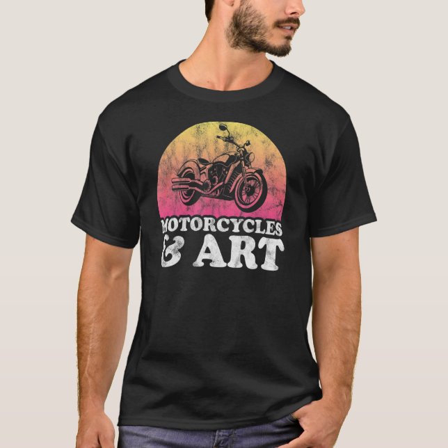 Motorcycle and Teacher Motorcycles T-Shirt (Front)