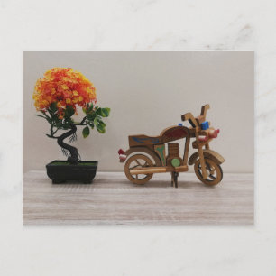 motorcycle antique 🏍️ holiday postcard