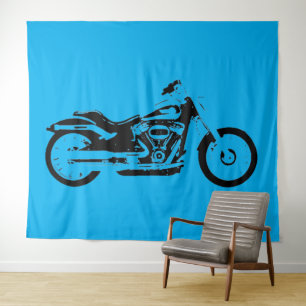 MOTORCYCLE ART TAPESTRY