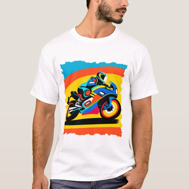 Motorcycle at high speed T-Shirt (Front)