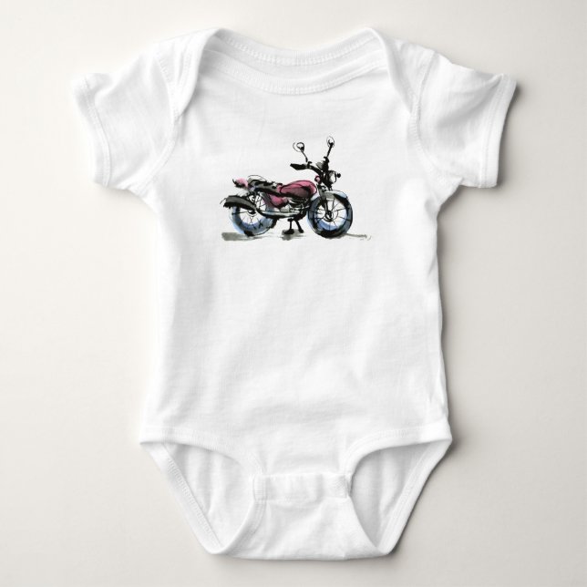 Motorcycle Baby Bodysuit (Front)