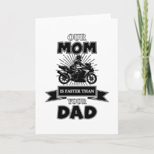 Motorcycle Bike Biker Funny Vintage Gift Idea Card