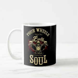Motorcycle Bike Four Wheels Move Body Two Move Sou Coffee Mug