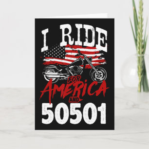 Motorcycle Biker Anti Trump 50501 Pro-democracy Re Card