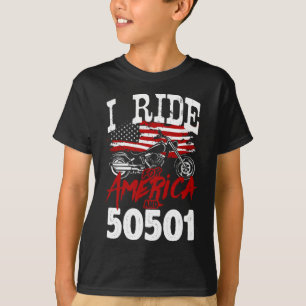 Motorcycle Biker Anti Trump 50501 Pro-democracy Re T-Shirt