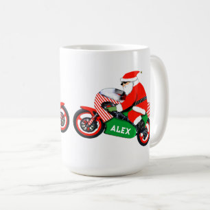 Motorcycle Biker Christmas Holiday Gift Coffee Mug
