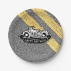 Motorcycle Biker Happy Birthday Party Serving