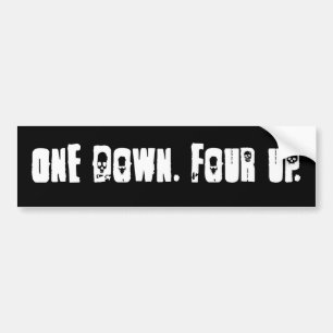 Motorcycle Biker Shifting Gears Bumper Sticker