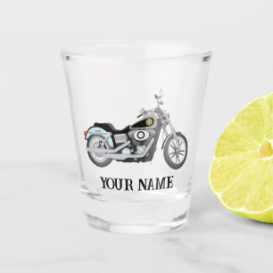 Motorcycle Biker Shot Glass Customised