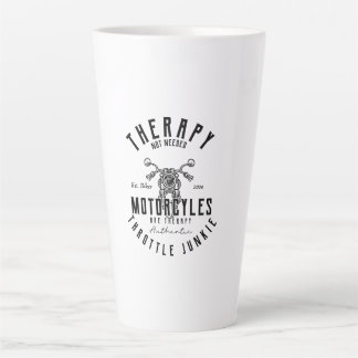 Motorcycle Biker Therapy Latte Mug