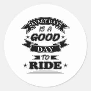 Motorcycle Biker Vintage Bike Classic Funny Gift Round Sticker