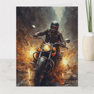 MOTORCYCLE BIRTHDAY OVERSIZED GREETING CARD