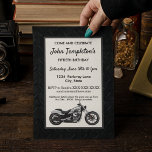 Motorcycle Birthday Party Men's Invitations<br><div class="desc">These invitations are a one of a kind way to invite your guests to a birthday party celebrating the man that loves to ride his motorcycle. The invitations are double sided,  with the back side including all of the party info. Customize these invitations to suit your needs.</div>