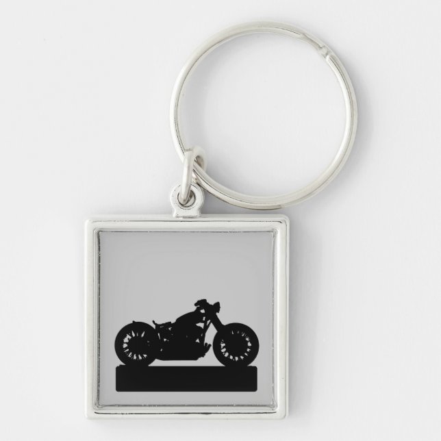 motorcycle black key ring (Front)