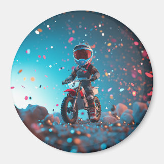 Motorcycle | Boys Birthday party Magnet