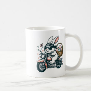 Motorcycle Bunny Easter Biker Eggs Coffee Mug
