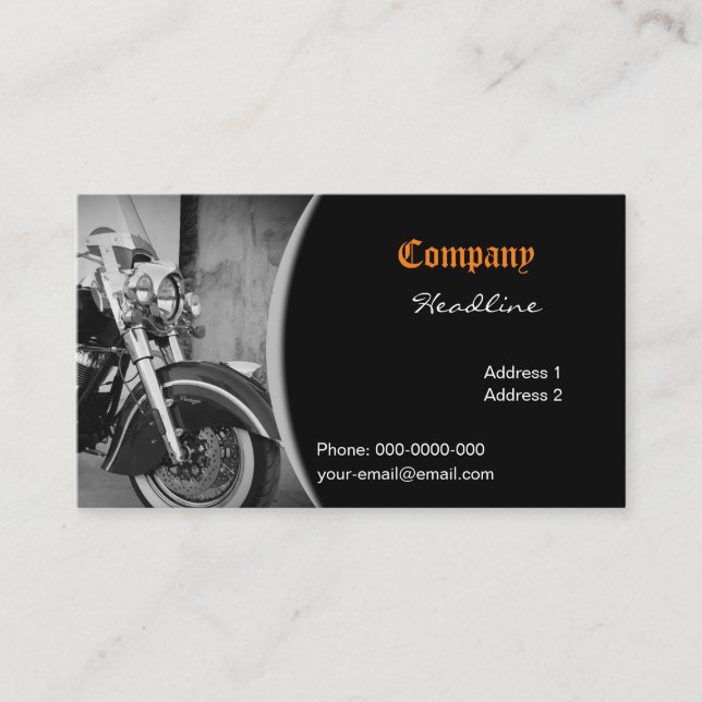 Motorcycle Business Card (Front)