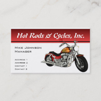 Motorcycle Business Cards