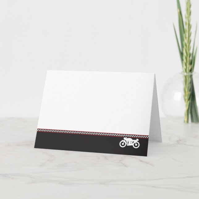 Motorcycle Cafe Racer Photo Greeting Card (Front)