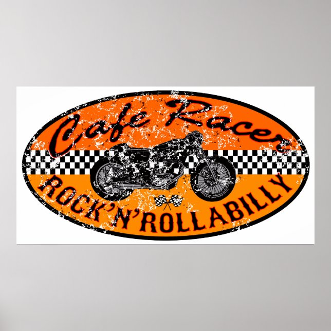 Motorcycle Cafe racer Poster (Front)